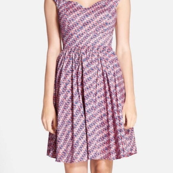 NWT PLENTY DRESSES BY TRACY REESE Pink Pattern Allover Printed Dress Size 6 $200 - Picture 3 of 8